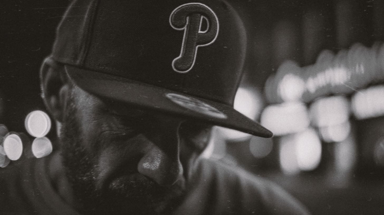 Close-up of a Philadelphia fitted cap